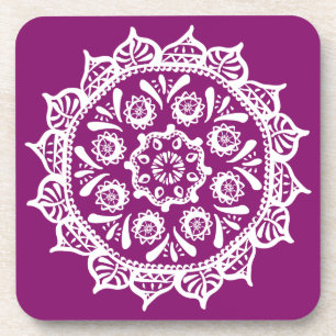 Dahlia Mandala Untersetzer