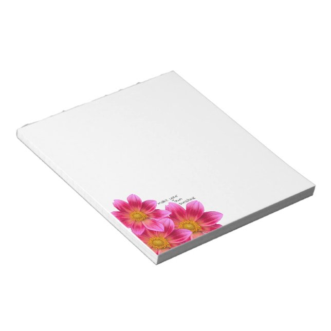 Dahlia Notepad Notizblock (angewinkelt)
