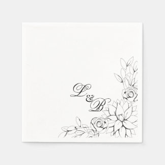 Dahlia Party Napkins Serviette