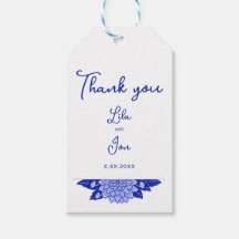 Dahlia Personalisiert Wedding Gift Tags