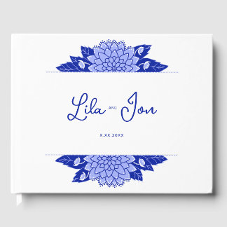 Dahlia Personalisiert Wedding Guestbook Gästebuch