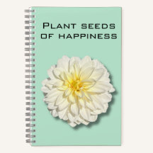 Dahlia Pflanze Seeds of Happiness Notebook