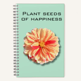 Dahlia Pflanze Seeds of Happiness Notebook Notizbuch