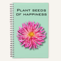 Dahlia Pflanze Seeds of Happiness Notebook