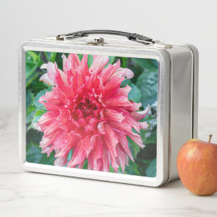 Dahlia Pink Canadian Flower Fotografy Metall Brotdose
