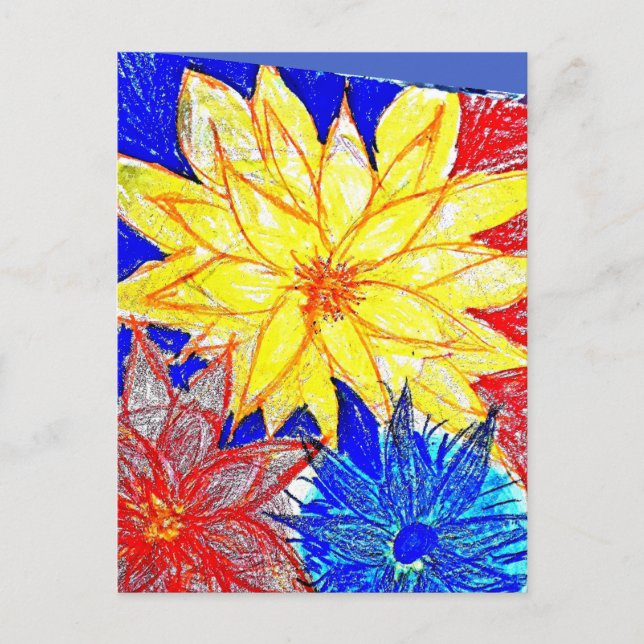 Dahlia  postkarte (Vorderseite)