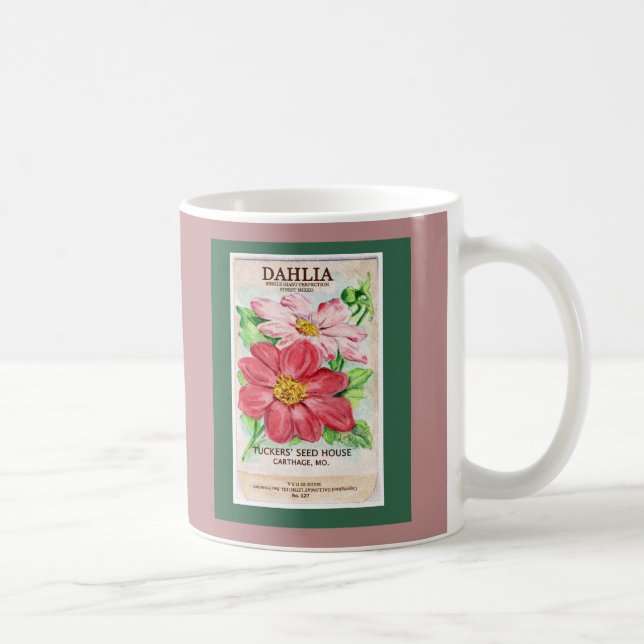 Dahlia Seed Pack Kaffeetasse (Rechts)