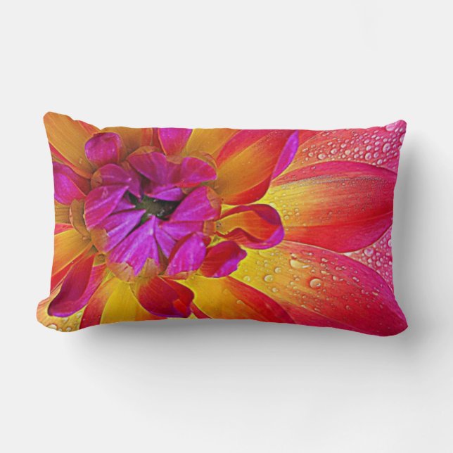Dahlia Throw Pillow Lendenkissen (Vorderseite)