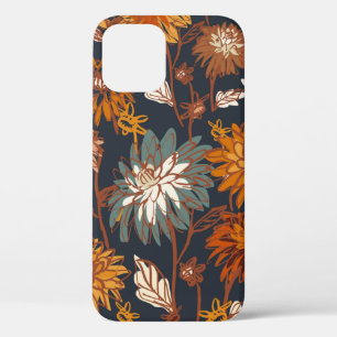 Dahlia und Chrysanthema fett und nahtlos, ein Case-Mate iPhone Hülle