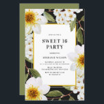 Dahlia und Spirea Botanische Süßigkeiten 16 Einlad<br><div class="desc">Mit dieser botanischen,  süßen 16 Party Einladung laden Familie und Freunde zu Ihrer Veranstaltung ein. Es zeigt wunderschöne Dahlien- und Spirienbilder mit Grünpflanzen. Diese blumengeschmückte 16 . Geburtstag-Einladung eignet sich hervorragend zum Frühjahr-,  Herbst- und Gartengeburtstag.</div>