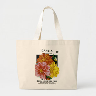 Dahlia-Vintage-Samenpaket Jumbo Stoffbeutel