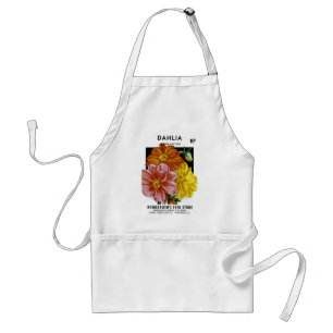 Dahlia-Vintage-Samenpaket Schürze