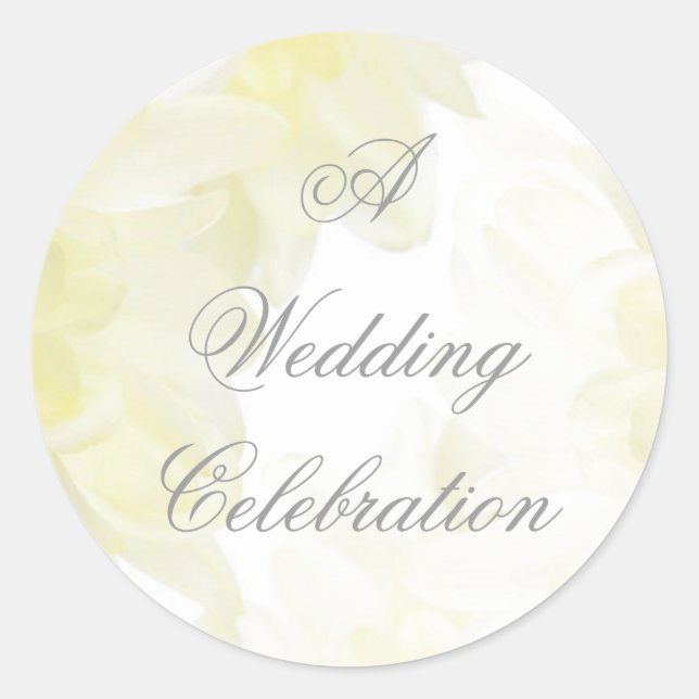 Dahlia Wedding Sticker (Vorderseite)