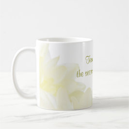 Dahlia White Blume Teacher Kaffeetasse