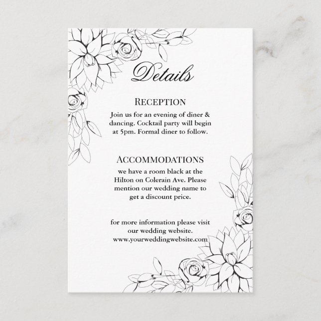 Dahlia Wreath Enclosure Card Begleitkarte (Vorderseite)