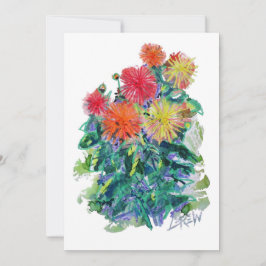 Dahlias #170310 mitteilungskarte
