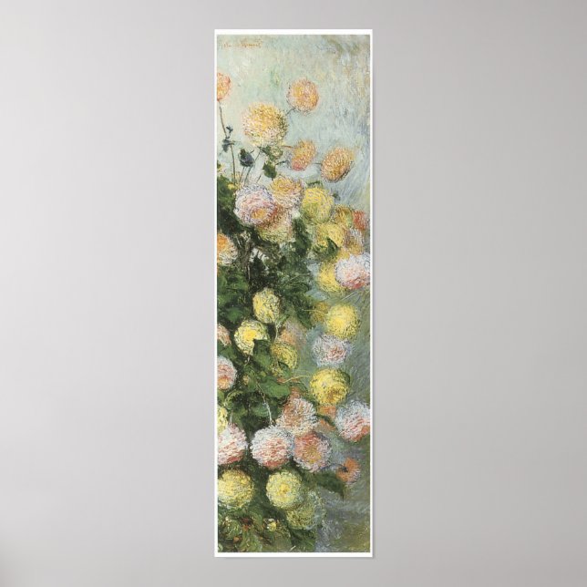 Dahlias, 1883, Claude Monet Poster (Vorne)