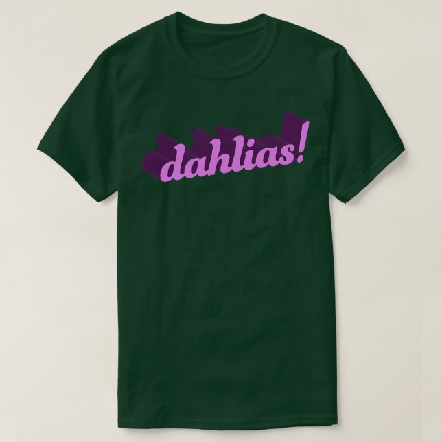 Dahlias 3D T-Shirt (Design vorne)
