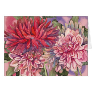 Dahlias Blume Aquarell