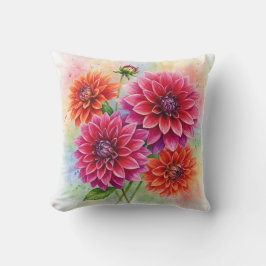 Dahlias Blume Pillow Kissen