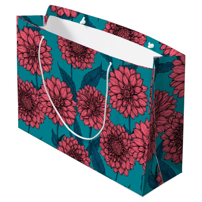 Dahlias Große Geschenktüte (Rückseite Schrägansicht)