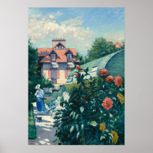 Dahlias - Gustave Caillebotte Kunst Poster