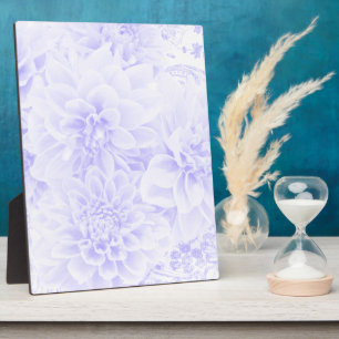 Dahlias in Blau Fotoplatte