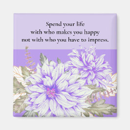 Dahlias - Magnet der Amethyst-Gastgeschenk Hochzei