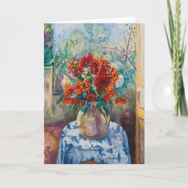 Dahlias, Saint-Tropez | Henri Manguin Karte (Vorderseite)