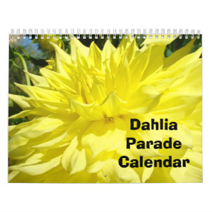 Dahlie-Blumen-Parade-Kalender-Blumenphotographie Kalender