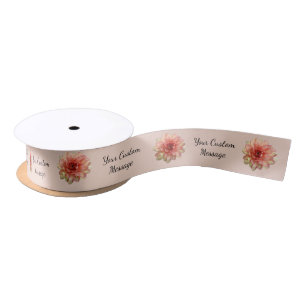 Dahlie-Blumen Satinband