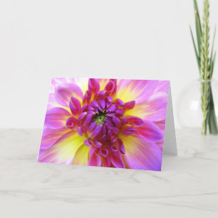 Dahlie-leere Gruß-Karte Karte
