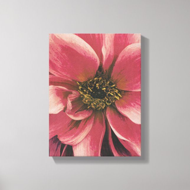 Dahlie Leinwanddruck (Vorderseite)