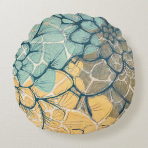 Dahlie-Tanz I Rundes Kissen