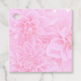 Dahlien in weichrosa geschenkanhänger