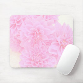 Dahlien in weichrosa mousepad