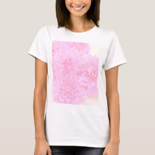 Dahlien in weichrosa T-Shirt