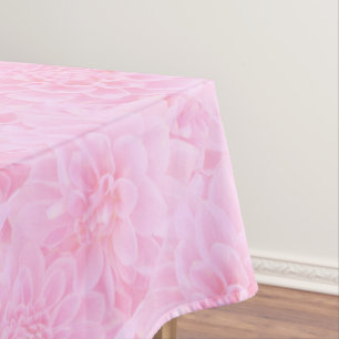 Dahlien in weichrosa tischdecke