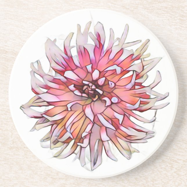 DAHLIENBLUME GETRÄNKEUNTERSETZER (Vorne)