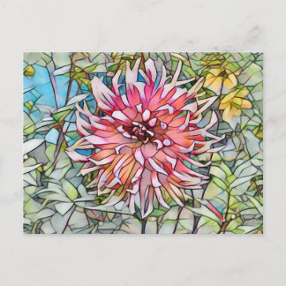 DAHLIENBLUME POSTKARTE