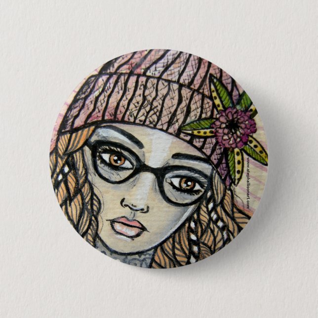 Dahlilah Button (Vorderseite)