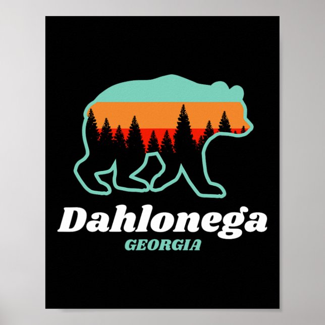 Dahlonega Georgia Bear Mountains Country  Poster (Vorne)