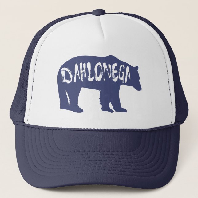 Dahlonega Georgia Bear Truckerkappe (Vorderseite)