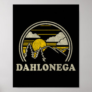 Dahlonega Georgia Ga T-Shirt Vintage Wandern Mount Poster