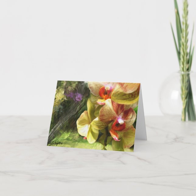Dahlquist Orchids Notecard Karte (Vorderseite)