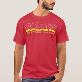 Daiane Vorname Lustig Vintage Sonnenuntergang Daia T-Shirt