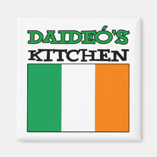 Daideo's Kitchen mit irischer Flagge Magnet