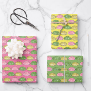 Daifuku Mochi Japanischer Neujahrskuchen Geschenkpapier Set