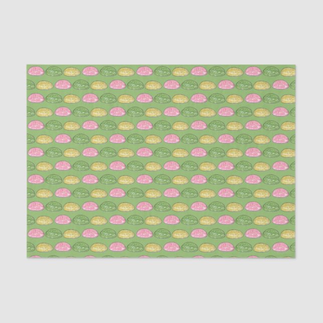 Daifuku Mochi Japanischer Neujahrskuchen Seidenpapier (Vorderseite)