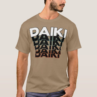Daiki Lustig Retro Vintage Sonnenuntergang Daiki 8 T-Shirt